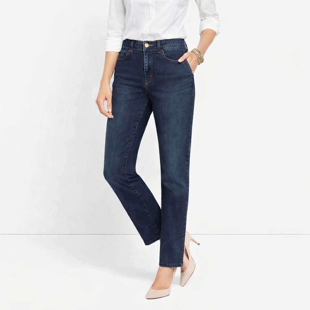 Brooks Brothers Slim Fit Stretch Denim Jeans – Dark Wash – Size 8
